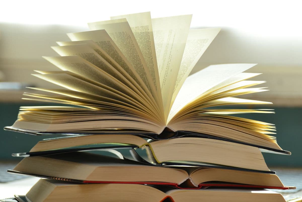 Author writing a Christian manuscript